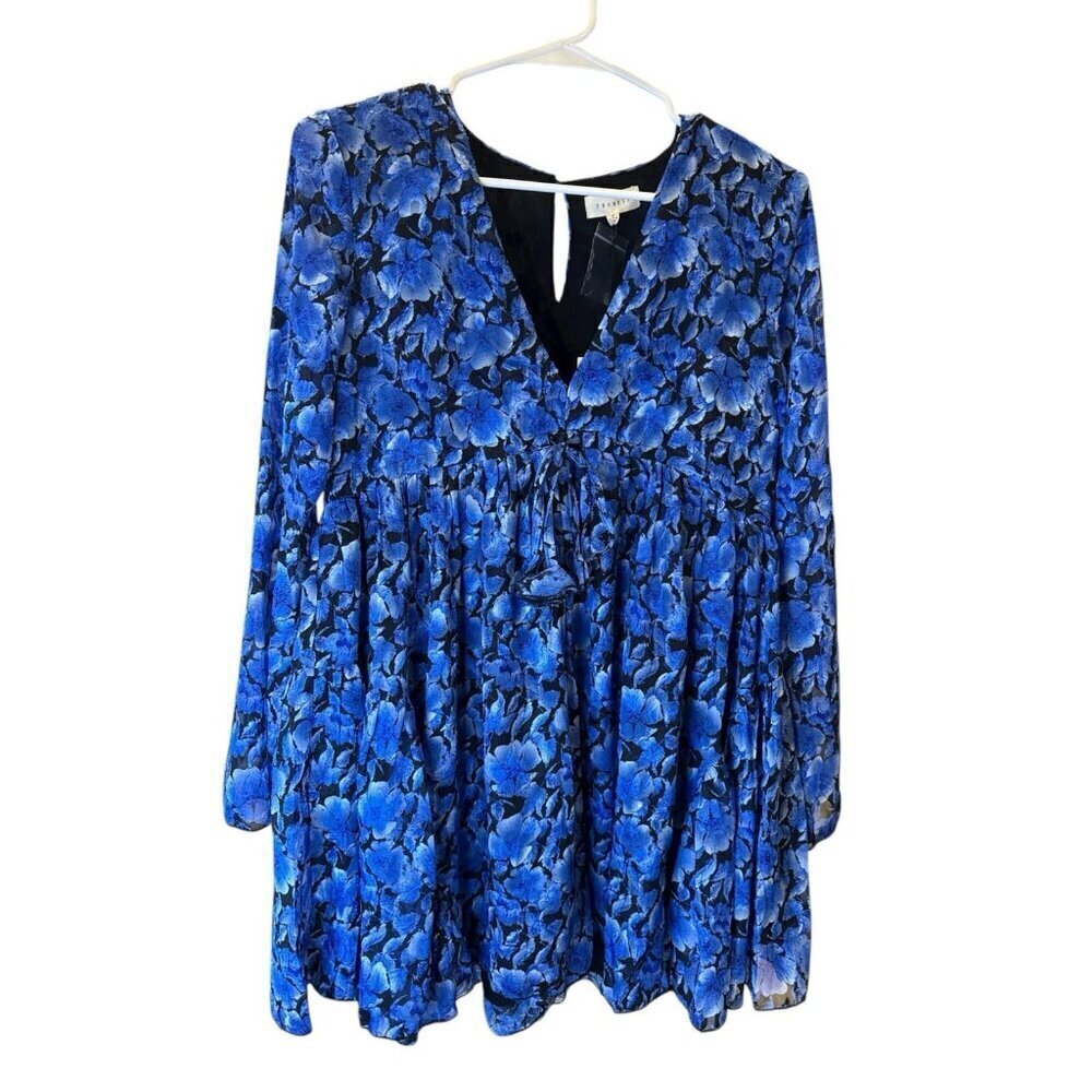 Promesa Alexandra Floral Bouquet Chiffon Bell Sleeve Romper Size Small NWT